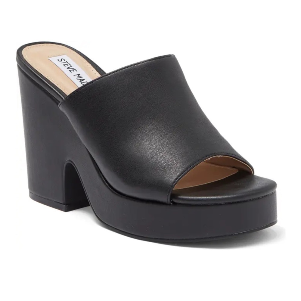 Steve Madden Objective Chunky Platform Open Toe Mule